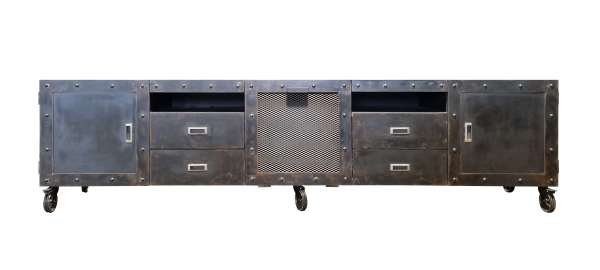 KNASTI LOFT 01 - Lowboard aus Stahl im industriellen Stil 01